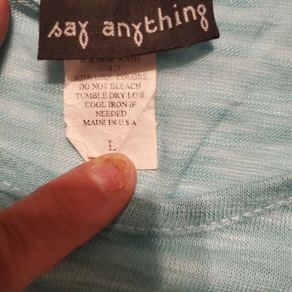 Say Anything side rouched jersey sz lg - Picture 4 of 5